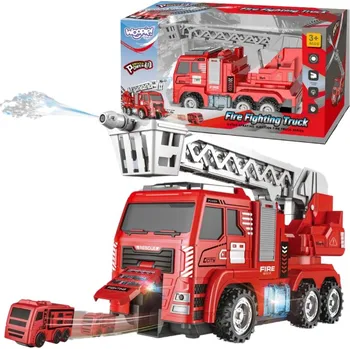 autíčko Interaktivní hasičské auto s pohyblivým žebříkem