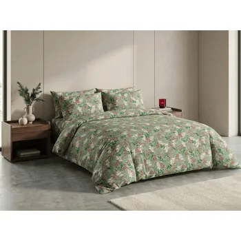 Povlečení Flanelové povlečení PINEFLOR zelené Rozměr povlečení: 70 x 90 cm | 140 x 200 cm