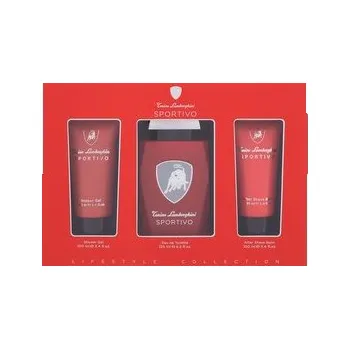 Nestandardní parfém Lamborghini Sportivo toaletní voda 125 ml + sprchový gel 100 ml + balzám po holení 100 ml