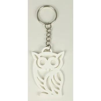 UNI Přívěsek na klíček sova Barva: bílá