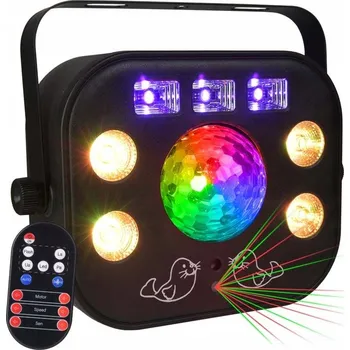 Hudebniny LIGHT4ME MULTIPHASE multiefekt LED UV wash strobe