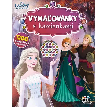 omalovánky Ľadové kráľovstvo - Vymaľovanky s kamienkami