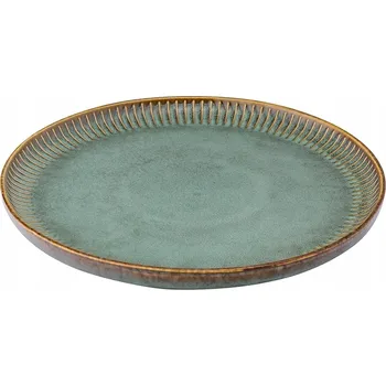 Talíř Mělký porcelánový talíř na oběd Altom Design Reactive Sage 26 cm