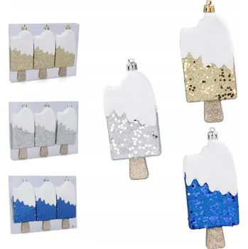 Vánoční dekorace Sady 13 cm 3 ks