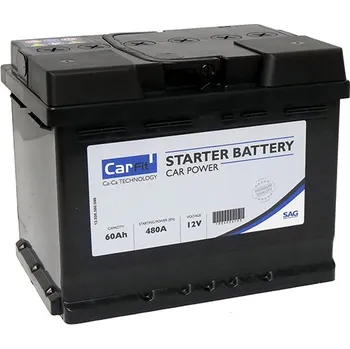 Autobaterie CARFIT 60 Ah, 480 A, 12 V, L2B, 242x175x190 mm