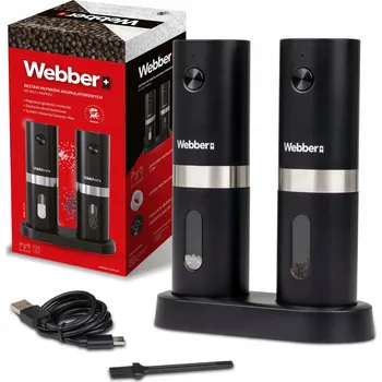 Kuchyňský mlýnek Sada mlýnků na koření WEBBER MK-40A černá