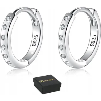 Náušnice Stříbrné Náušnice RYZOST 925 KOLEČKA RÁFKY STŘÍBRO KOLEČKA se zirkony Dámské