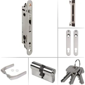 brána LOCINOX FORTYSET 40S JA – kompletní sada zamykání křídlové branky s profilem 40x40 mm