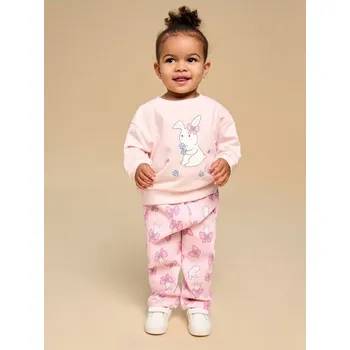 Dětská móda Sinsay - Mikina s potiskem - pastelová růžová - 334DG-03X - 334DG-03X-80