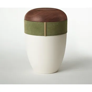 Smuteční dekorace Ekologická urna Filix - Krémově bílá