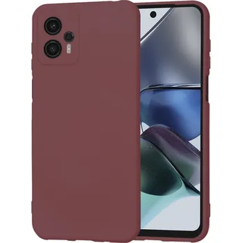 Pouzdro na mobilní telefon Techsuit MěkkýFlex Motorola Moto G23 Švestková Červená