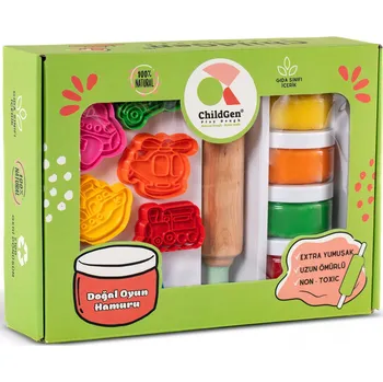 kreativní sada ChildGen, Kreativní sada VOZIDLA, 100% přírodní modelína a příslušenství