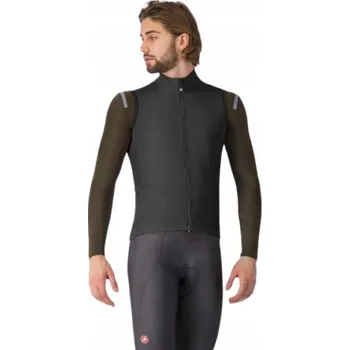 Cyklistická vesta Cyklistická vesta Castelli Perfetto Air, světle černá, velikost M