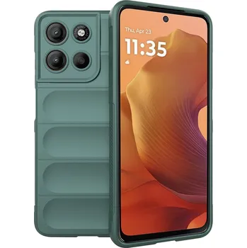Pouzdro na mobilní telefon Ochranný kryt Techsuit Magic Shield pro Motorola Moto G15 G15 Power zelený