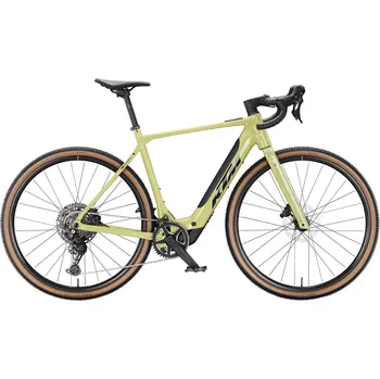 Elektrokolo Gravel elektrokolo KTM MACINA GRAVELATOR SX 20 2026 (Bosch SX / Alloy / Shimano CUES) Barva: Zelená, Velikost: L Bosch SX / Alloy / Shimano CUES | včetně pedálů