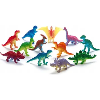 Figurka FAUNICA SADA 12 FIGUREK DINOSAURŮ KOLEKCE NA HRANÍ FIGURKY JAKO DÁREK