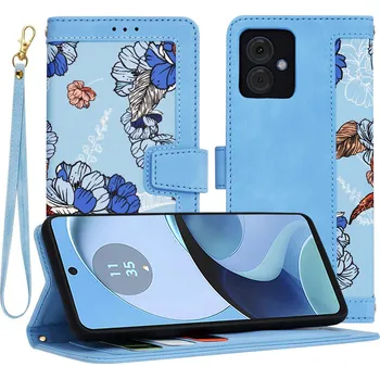 Pouzdro na mobilní telefon Techsuit FlipCraft Motorola Moto G14 Zářivě modrá