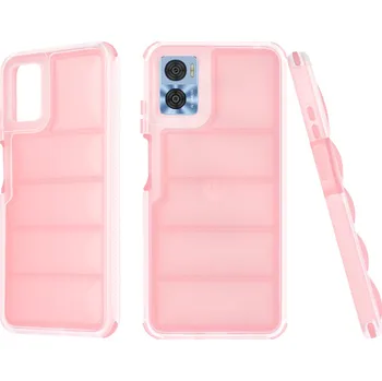 Pouzdro na mobilní telefon Techsuit Wave Shield Motorola Moto E22 Moto E22i Růžová