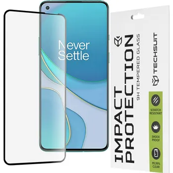 Pouzdro na mobilní telefon Ochranné sklo Techsuit 111D pro OnePlus 8T černé
