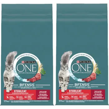Purina One Sterilcat Rich in Beef and Wheat 2x9,75kg
