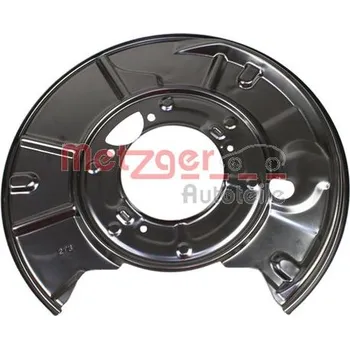 Brzdový kotouč Ochranný plech proti rozstřikování, brzdový kotouč METZGER 6115177