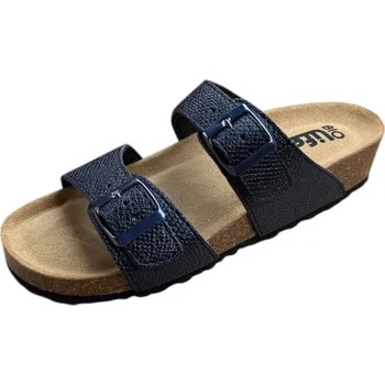 Dámská obuv Bio Life Peggy dámské nazouváky na klínu metalická modrá Barva: Metalic, Velikost: 41