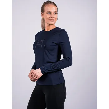 Dámské tričko FAGER Triko s dlouhým rukávem Fia Fager, navy XS