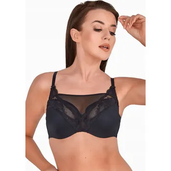 Podprsenka Gaia 1216 Ida Podprsenka černá soft BEZ VÝZTUŽE 95B