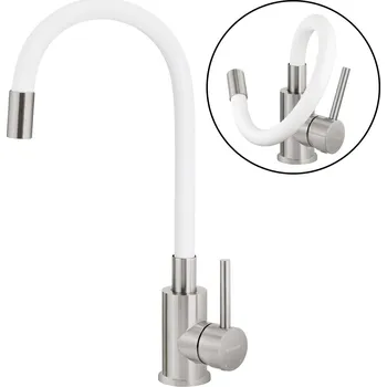 Vodovodní baterie dřezová baterie Deante NEO LUNO BOC W720 nerez