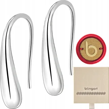 Náušnice Náušnice dámské KAPKY stříbrné podlouhlé VISACÍ