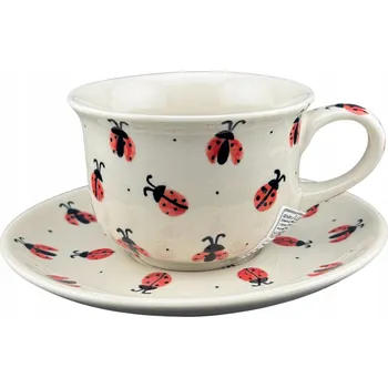 Šálek s podšálkem 160 ml Biedronki dek. 226 Ceramika Bolesławiec