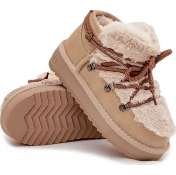 Dívčí sněhule Butosklep Dětské sněhule béžové barvy, velikost 33