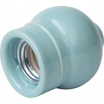 Objímka na žárovku KERAMICKÁ OBJÍMKA ŽÁROVKY E27 XD06W PASTELOVÁ MÁTOVÁ