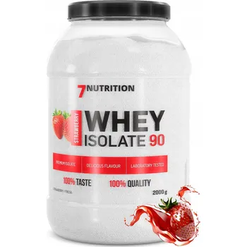 Protein Proteinový izolát 7Nutrition Whey Isolate 90 jahoda 2000 g