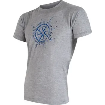 Oblečení a móda triko krátké pánské SENSOR MERINO ACTIVE PT COMPASS šedé Varianta: M