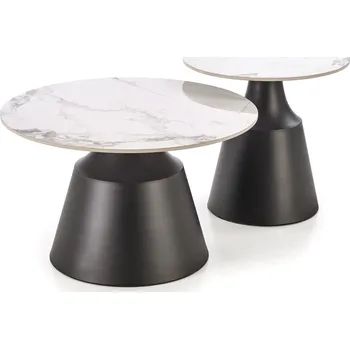 Nábytek Sada konferenčních stolků Magneta - Halmar Bílá x43 cm