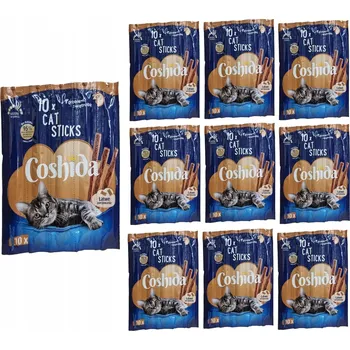 Krmivo pro kočku Kočičí tyčinky 10x10 ks Coshida Doplňkové Krmivo pro kočky s pro kočky játry