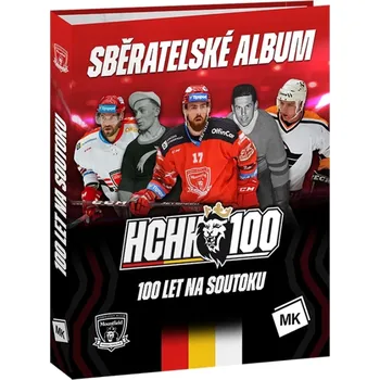 Karetní hra Sběratelské album pro hokejové kartičky 100 LET NA SOUTOKU HRADEC KRÁLOVÉ + 10 fólií Moje Kartičky