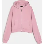 Sinsay - Oversize mikina na zip s kapucí - růžová - 119GZ-30X - 119GZ-30X-XS