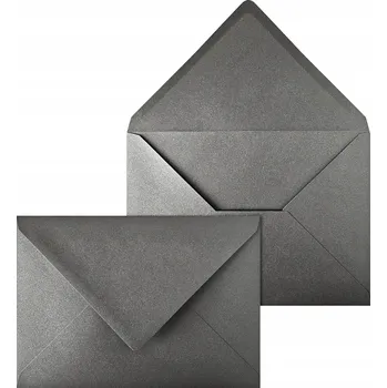 Obálka Perleťové obálky C5 Aster Met. Grey šedé - 25 Ks.
