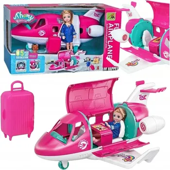 Panenka Norimpex panenka s pejskem a příslušenstvím v letadle