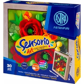 Obraz MODELOVACÍ HMOTA SENSORIO MAKI 3D + RÁMEČEK 20 cm x 20 cm ASTRA