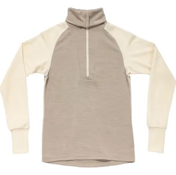 Dámská mikina Devold Expedition Merino Silk Zip Woman Velikost: S / Barva: OFFWHITE/STONE