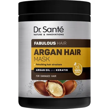 Vlasová regenerace Regenerační maska na vlasy s arganovým olejem a keratinem Dr. Sante, 1000 ml