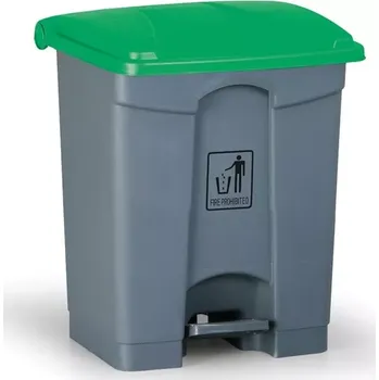 Odpadkový koš Nášlapný koš na tříděný odpad VERONA, 45 litrů, zelený