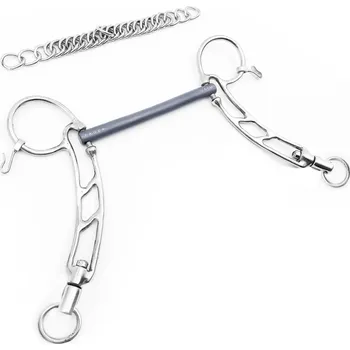 Udidlo pro koně Udidlo islandské nelomené Silver Magnus Fager 10,5 cm