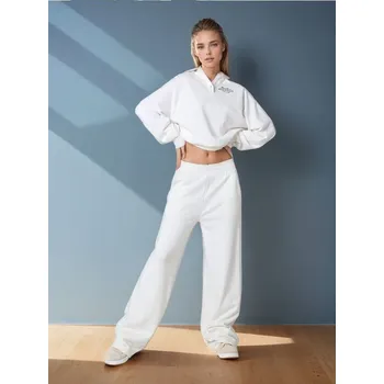 Dámské kalhoty Sinsay - Kalhoty - krémová - 134BC-01X - 134BC-01X-XL