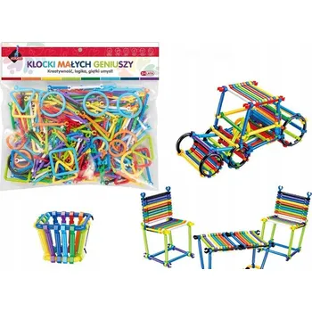 ostatní stavebnice Stavebnice malých géniů Askato 123363 tyčinek 436 dílků