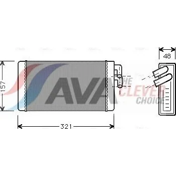 Výměník tepla, vnitřní vytápění AVA COOLING SYSTEMS AI6052