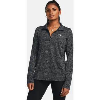 Dámské tričko Under Armour Tričko Tech 1/2 Zip- Twist-BLK - Dámské Under Armour černá 2692288